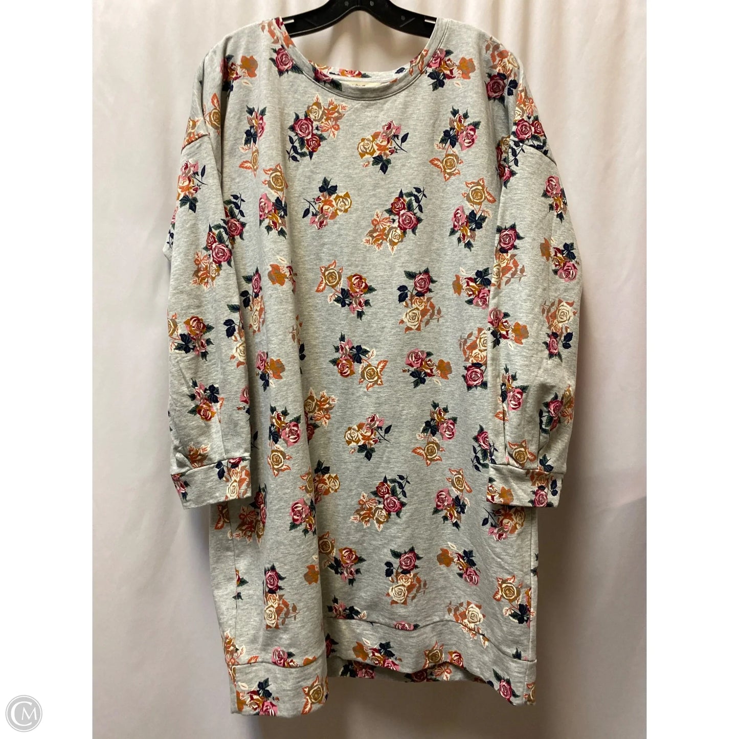 Dress Casual Midi By Matilda Jane In Grey, Size: Xl