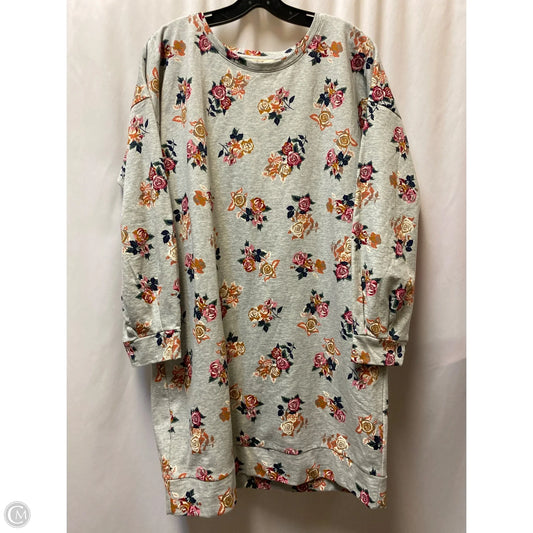 Dress Casual Midi By Matilda Jane In Grey, Size: Xl