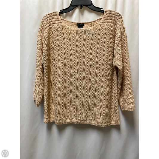 Sweater By Ann Taylor In Peach, Size: L
