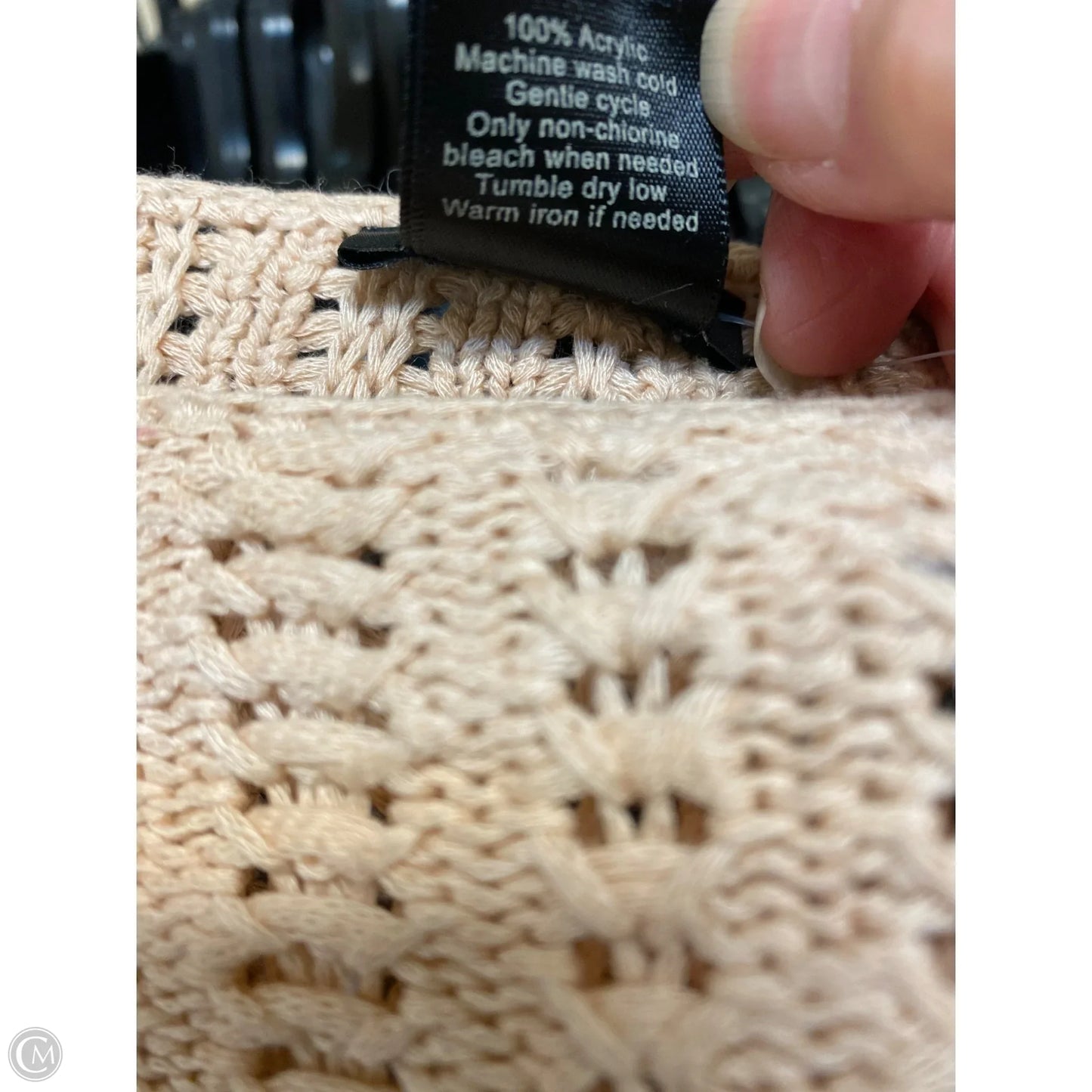 Sweater By Ann Taylor In Peach, Size: L