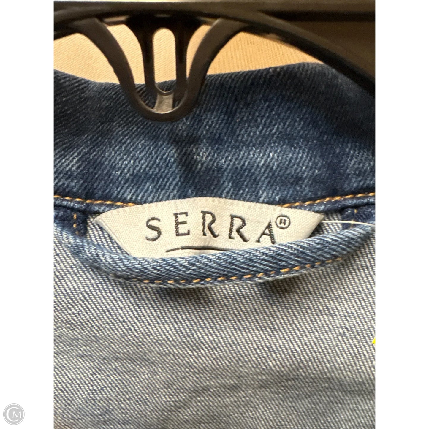 Jacket Denim By Serra In Blue Denim, Size: M