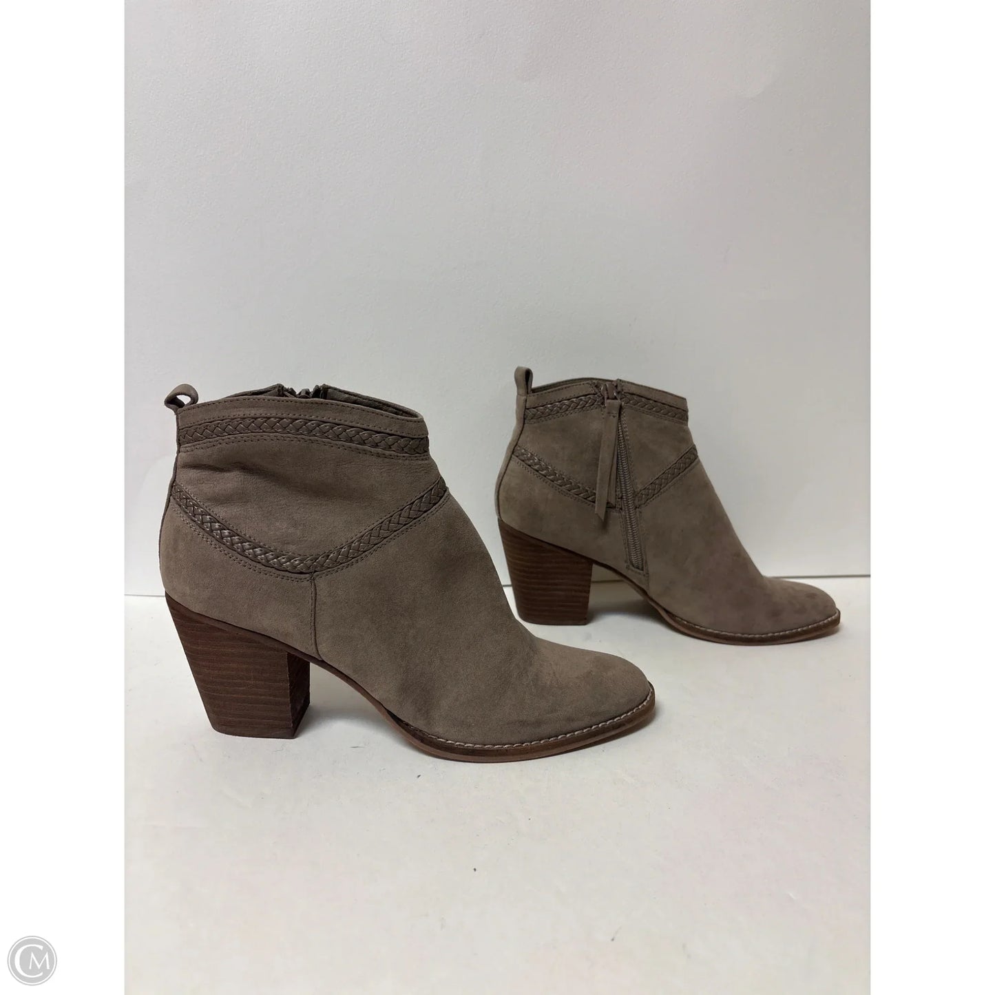Boots Ankle Heels By Dolce Vita In Taupe, Size: 8.5