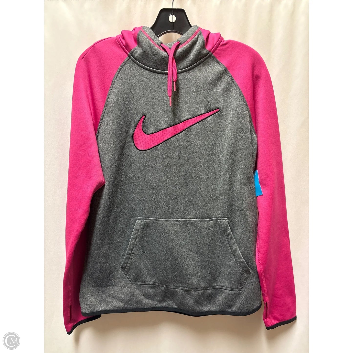 Sweatshirt Hoodie By Nike In Pink, Size: M