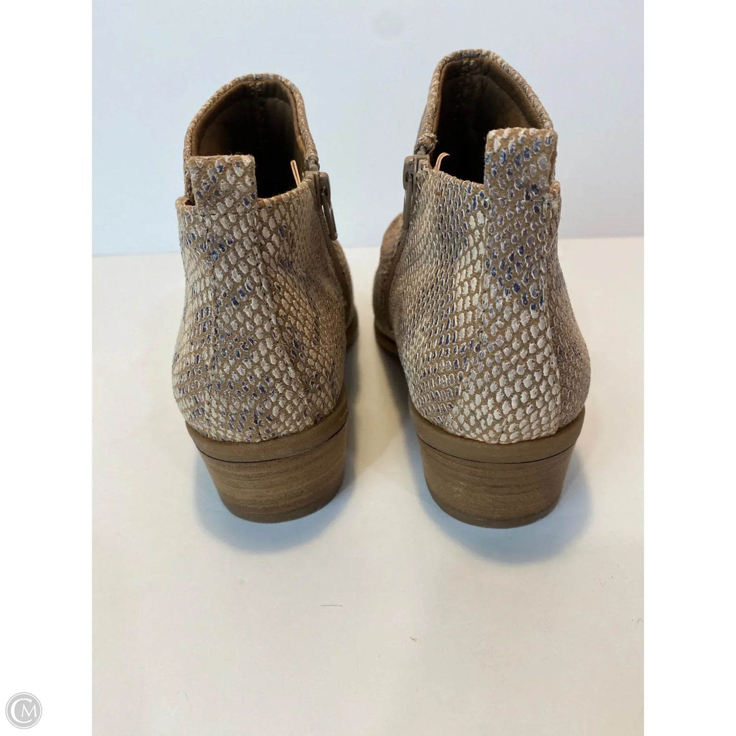 Boots Ankle Heels By Bare Traps In Beige, Size: 8