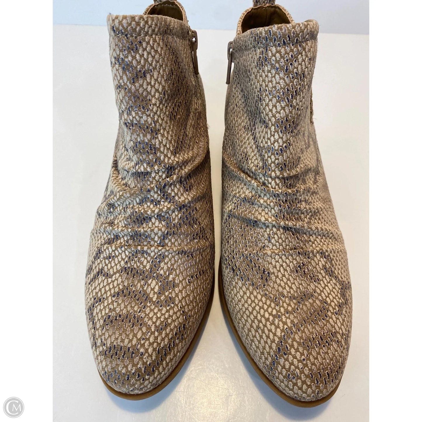 Boots Ankle Heels By Bare Traps In Beige, Size: 8