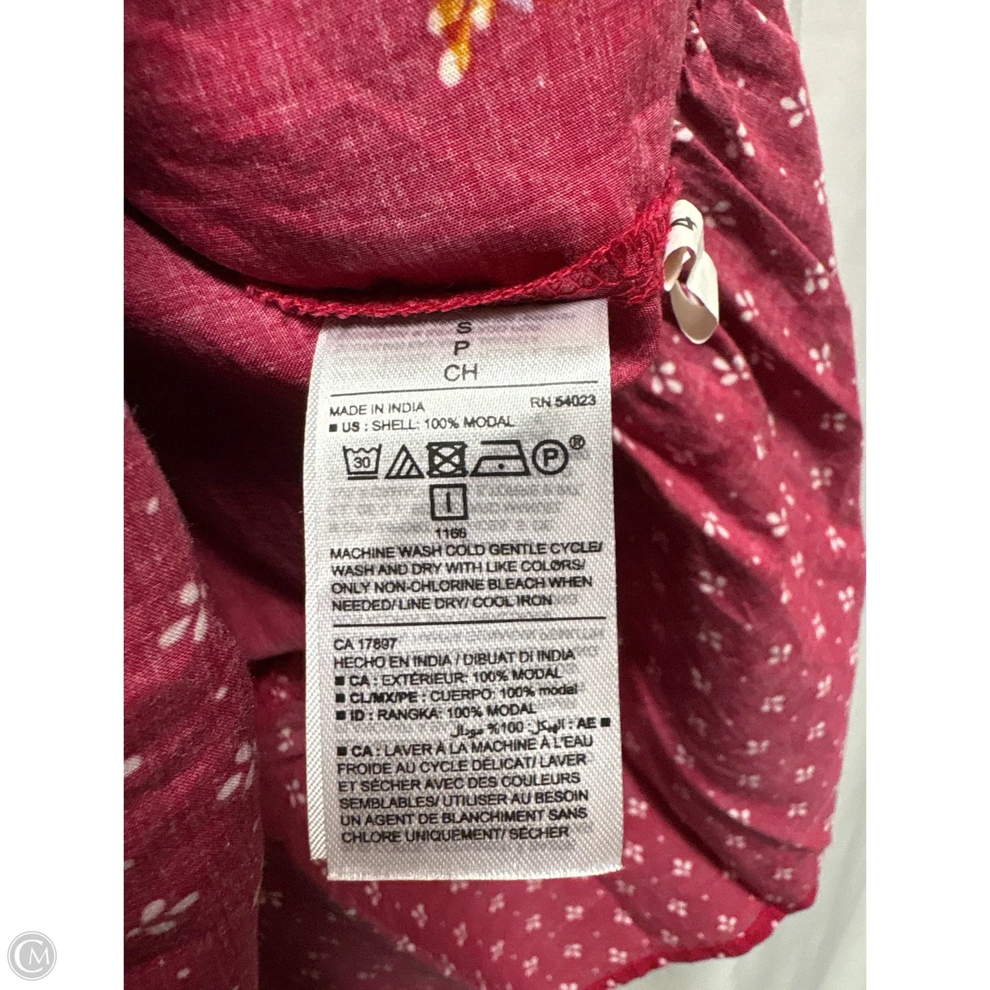 Dress Casual Midi By Old Navy In Maroon, Size: S