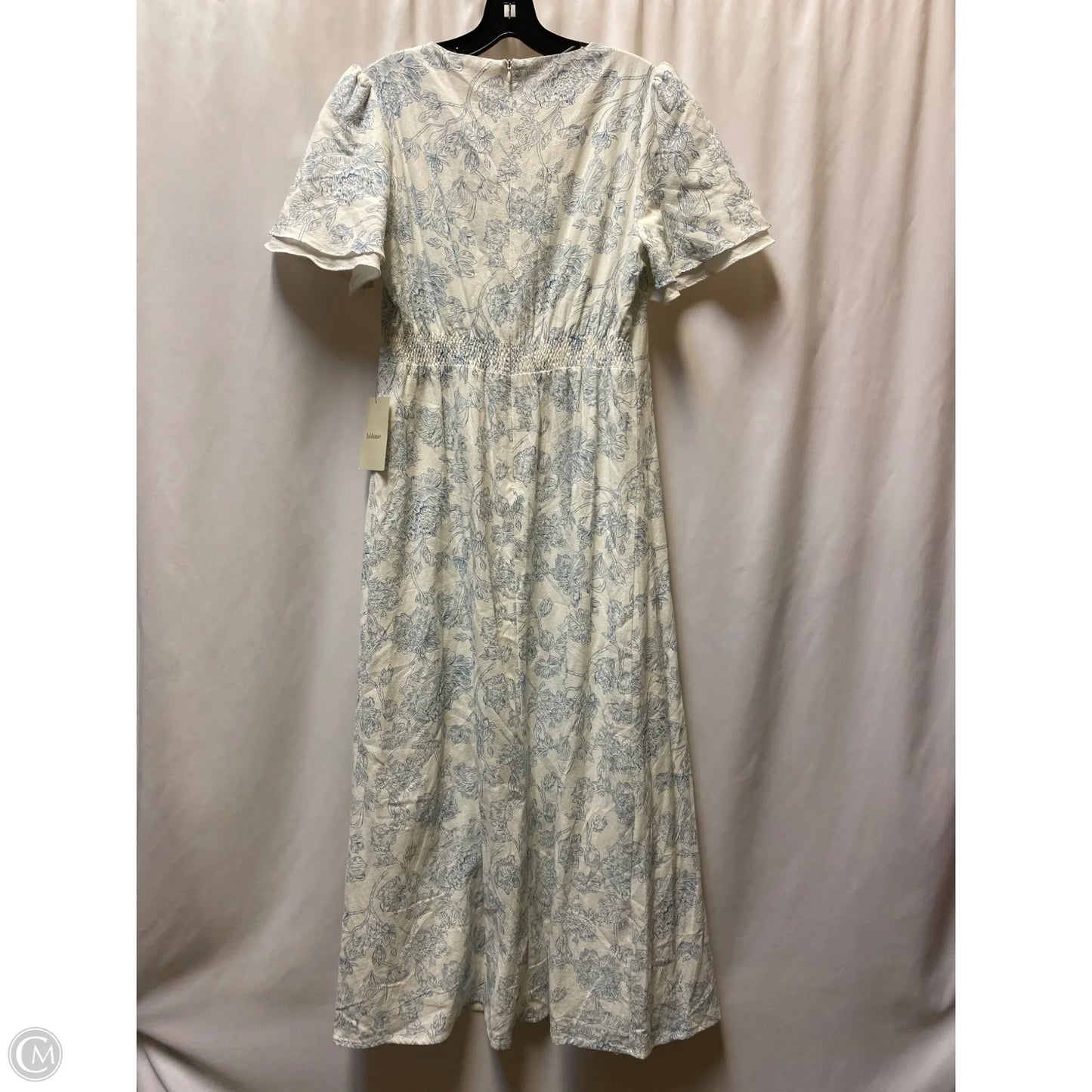 Dress Casual Maxi By Bohme In Blue & White, Size: L