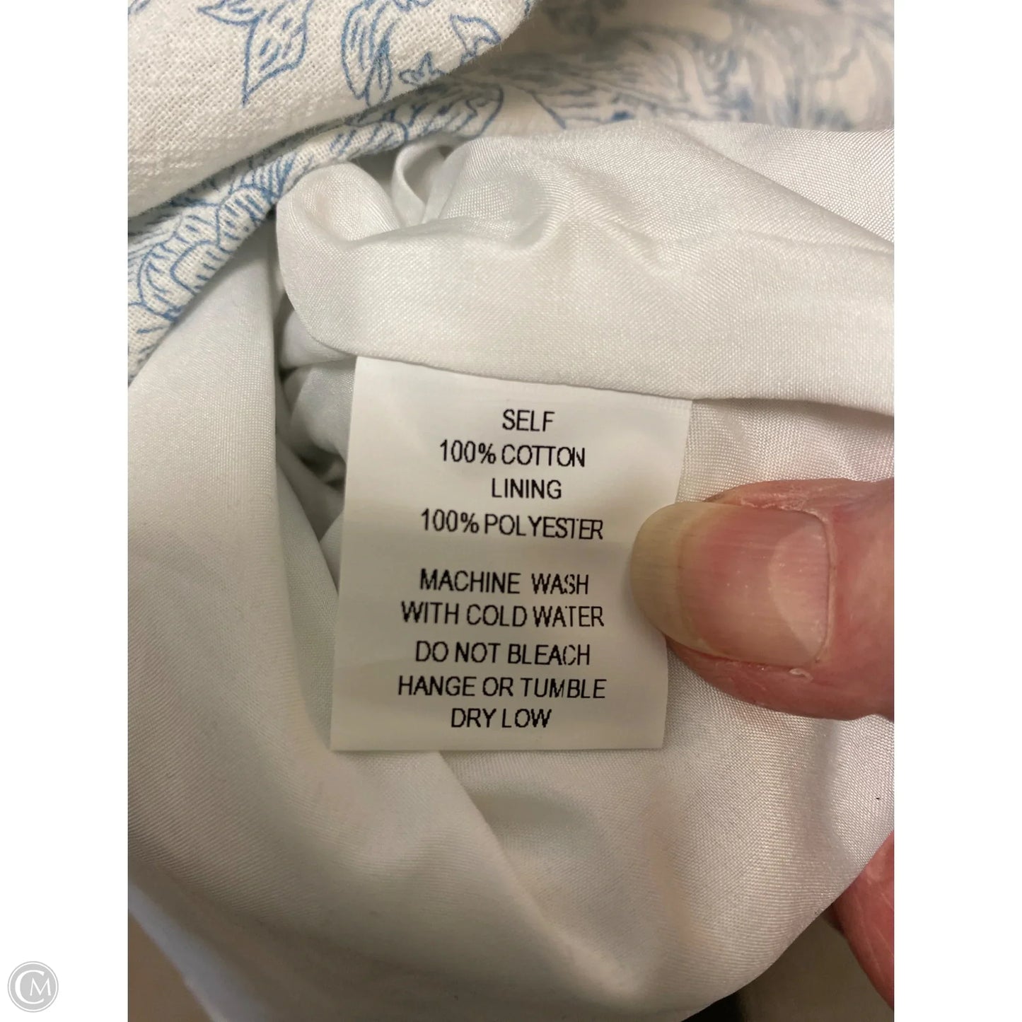 Dress Casual Maxi By Bohme In Blue & White, Size: L