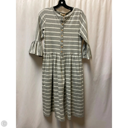 Dress Casual Midi By Clothes Mentor In Grey, Size: S