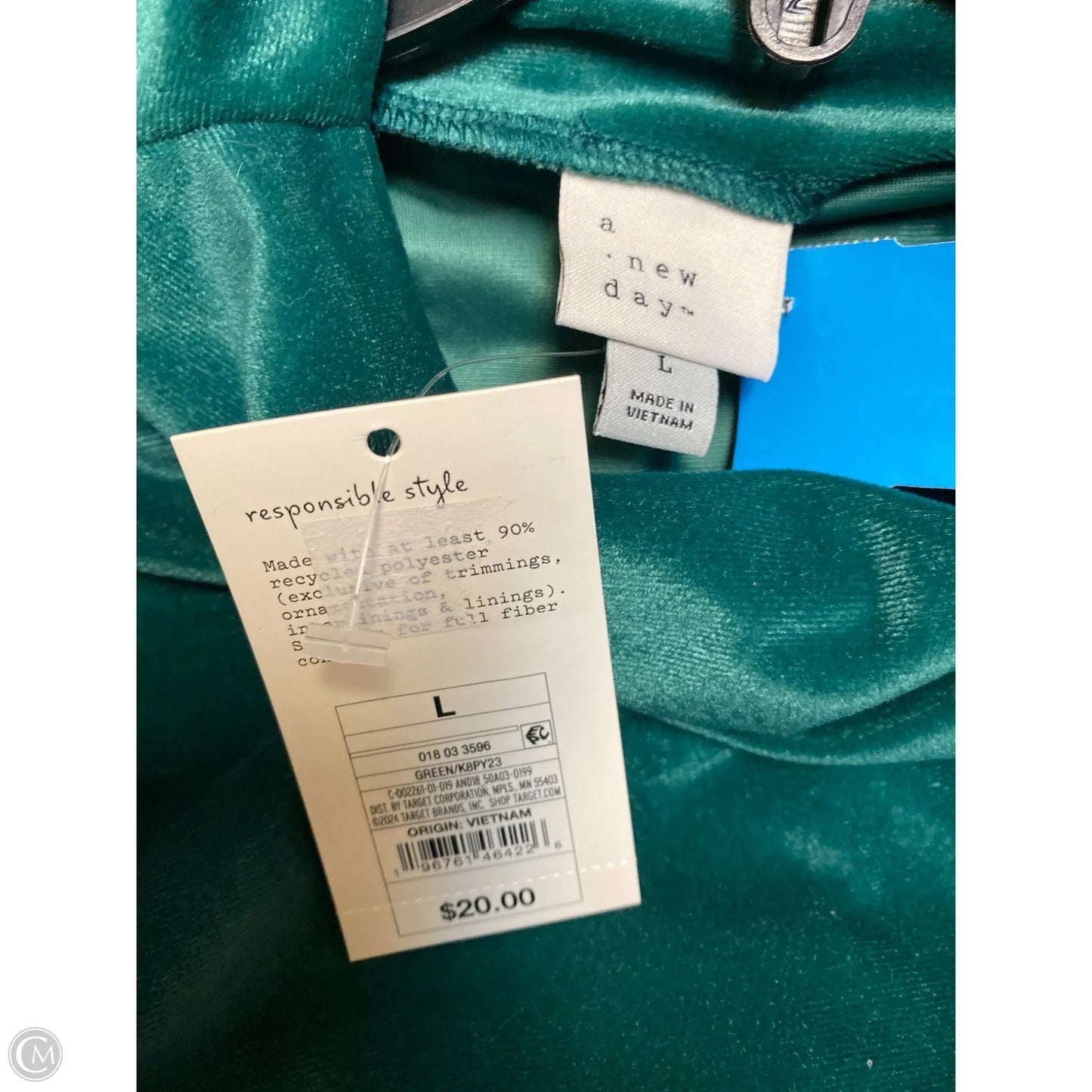 Dress Casual Midi By A New Day In Green, Size: L