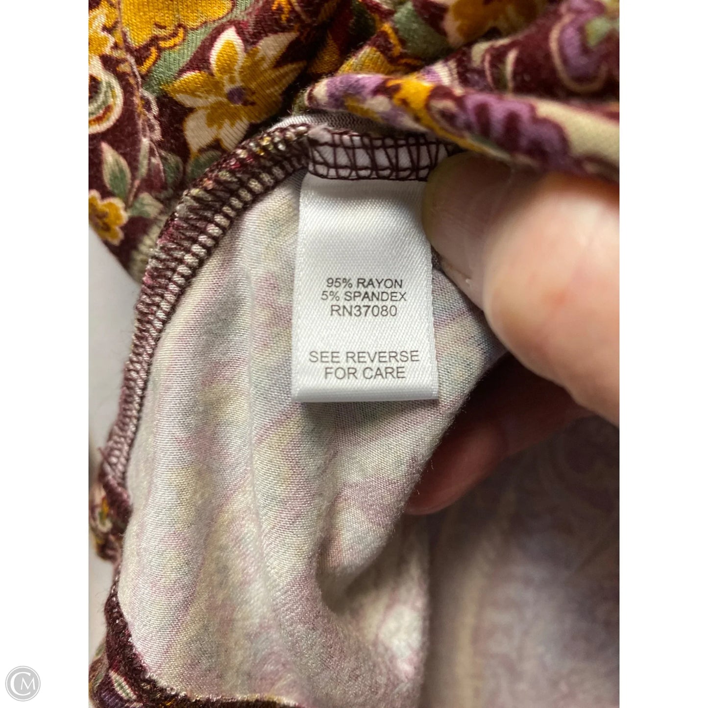 Top Long Sleeve By Cato In Purple, Size: 3x