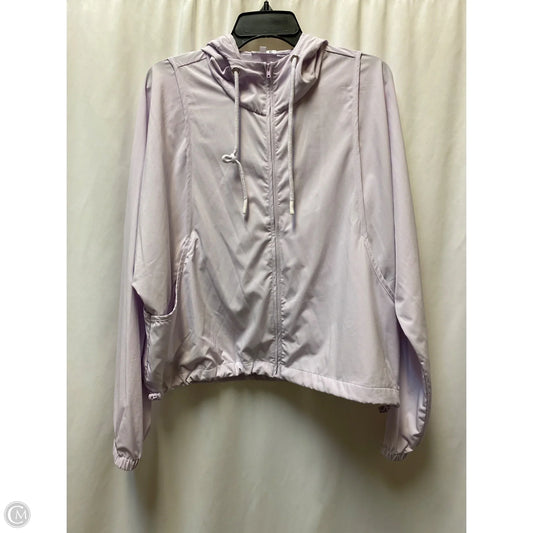Jacket Windbreaker By Tcec In Purple, Size: L