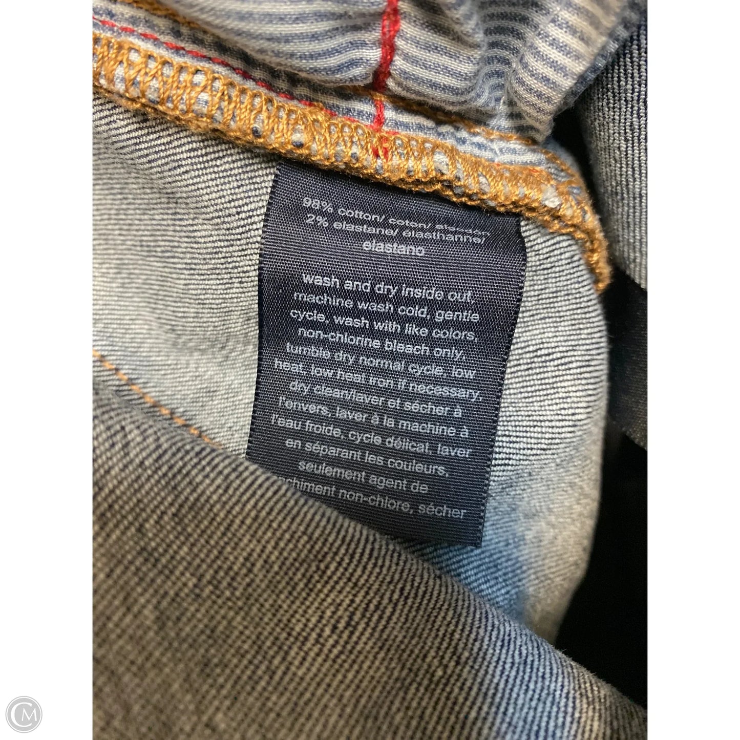 Jeans Straight By Tommy Hilfiger In Blue Denim, Size: 16