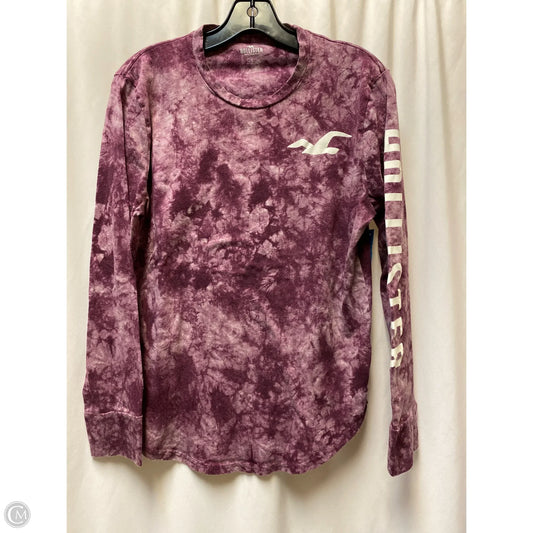 Top Long Sleeve By Hollister In Pink, Size: S