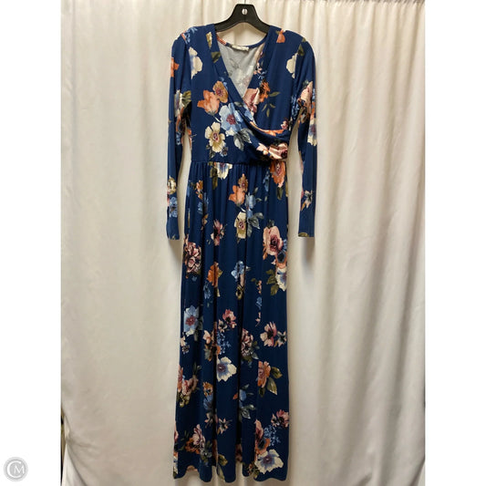 Dress Casual Maxi By Reborn J In Blue, Size: M