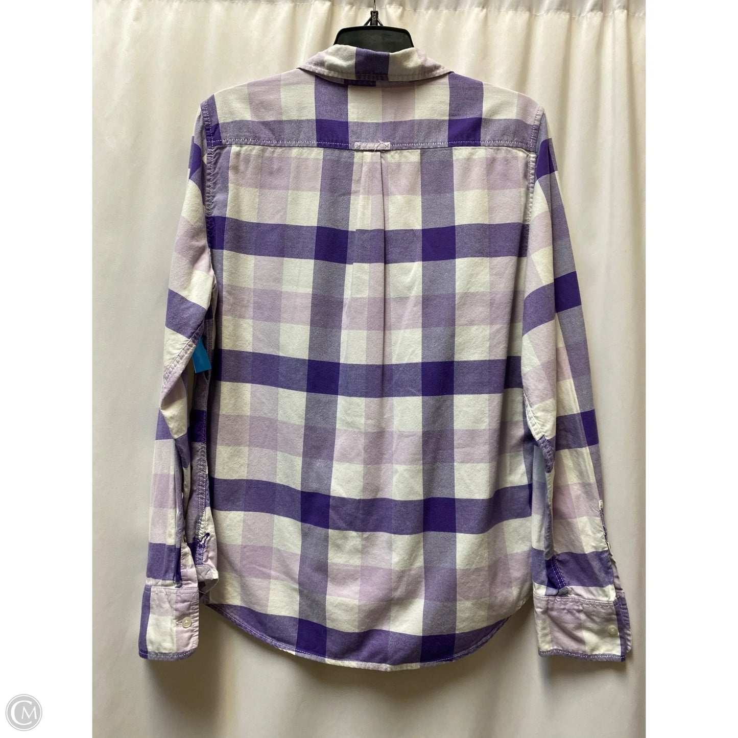 Top Long Sleeve By American Eagle In Purple, Size: L