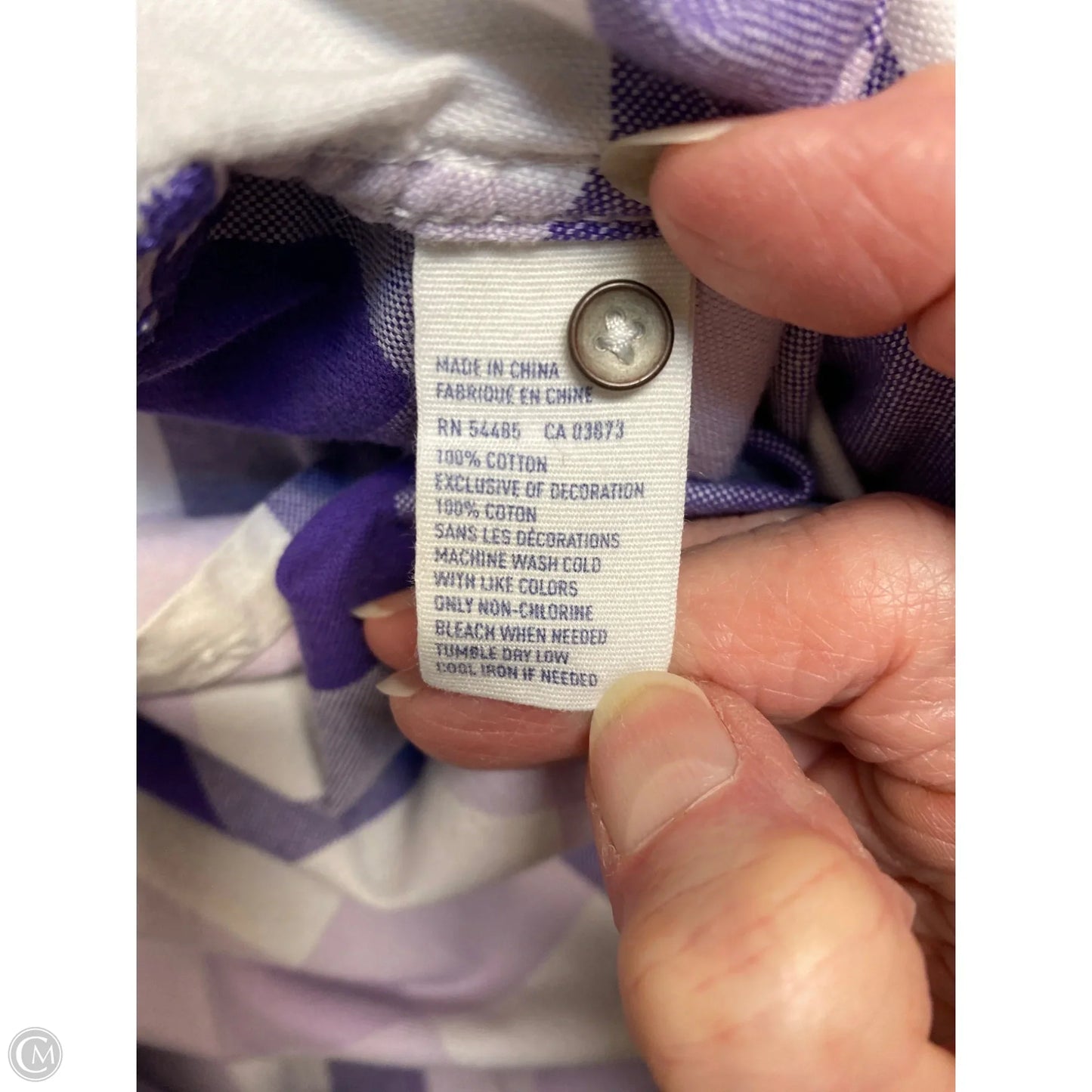 Top Long Sleeve By American Eagle In Purple, Size: L