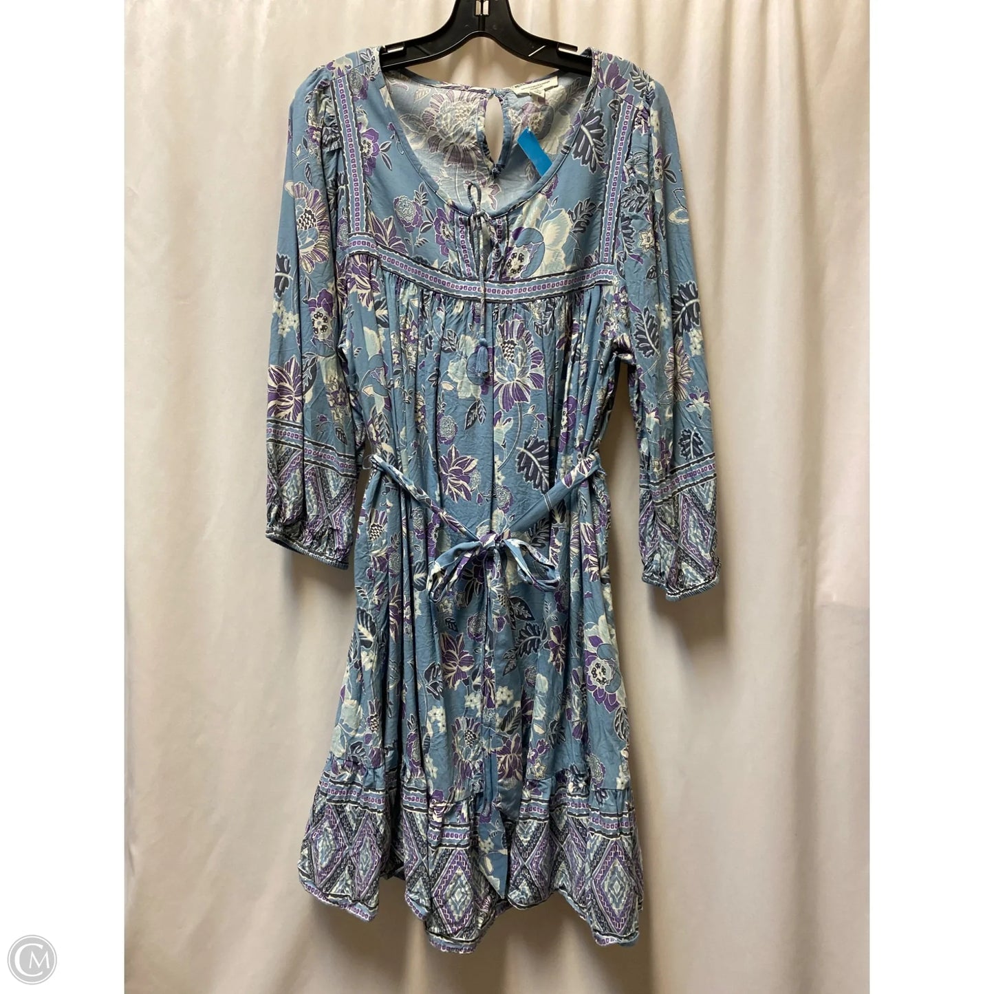 Dress Casual Midi By Beachlunchlounge In Blue, Size: Xl