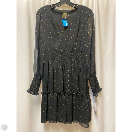 Dress Casual Midi By Taylor In Black, Size: S