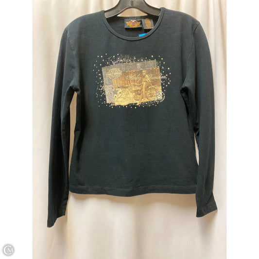 Top Long Sleeve By Harley Davidson In Black, Size: L