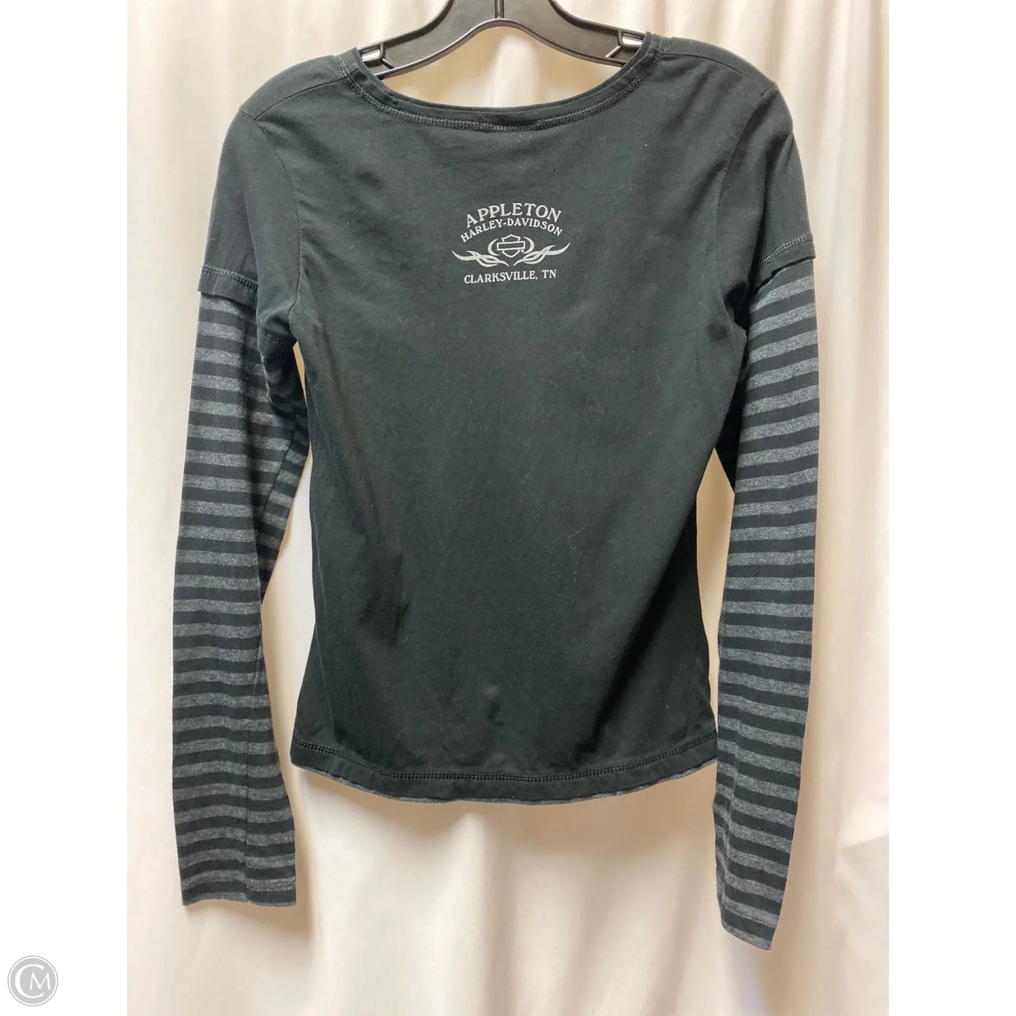 Top Long Sleeve By Harley Davidson In Black, Size: S