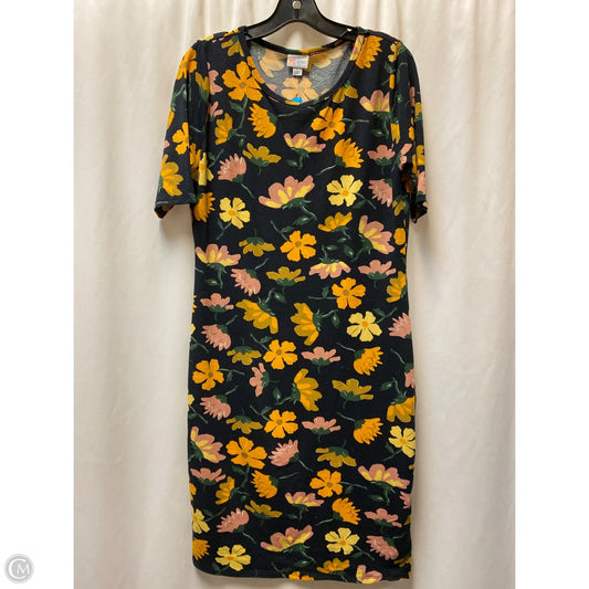 Dress Casual Midi By Lularoe In Navy, Size: L