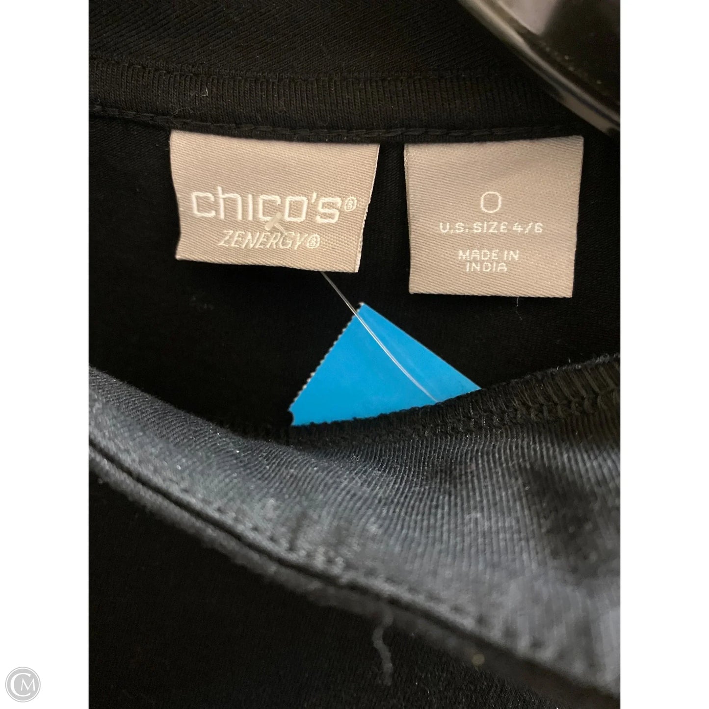 Top Long Sleeve By Chicos In Black, Size: S