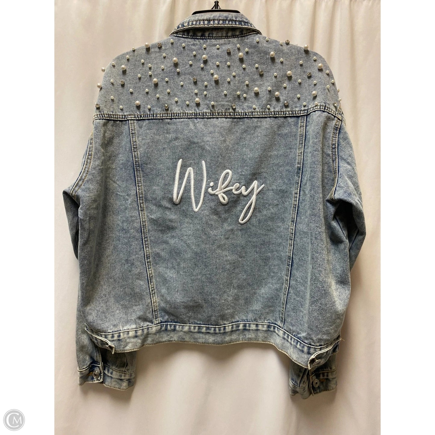 Jacket Denim By Clothes Mentor In Blue Denim, Size: 3x