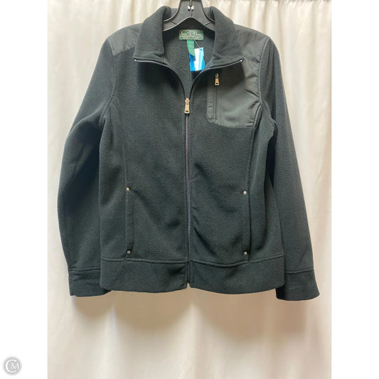 Jacket Fleece By Ralph Lauren In Black, Size: M