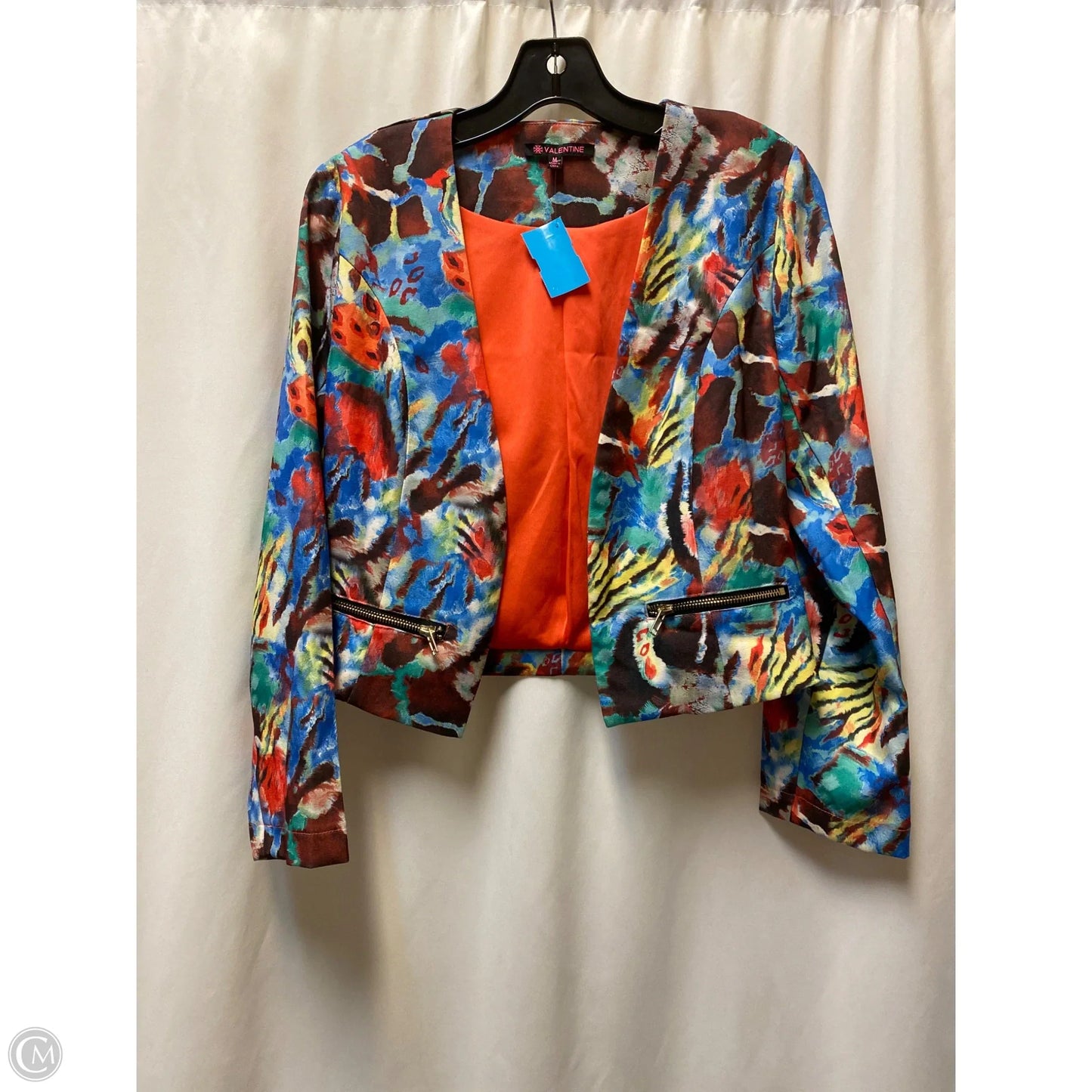 Blazer By Clothes Mentor In Multi-colored, Size: M