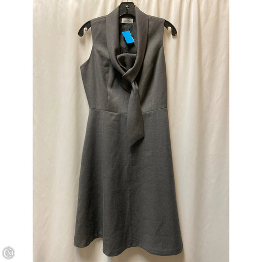 Dress Casual Midi By Calvin Klein In Grey, Size: M