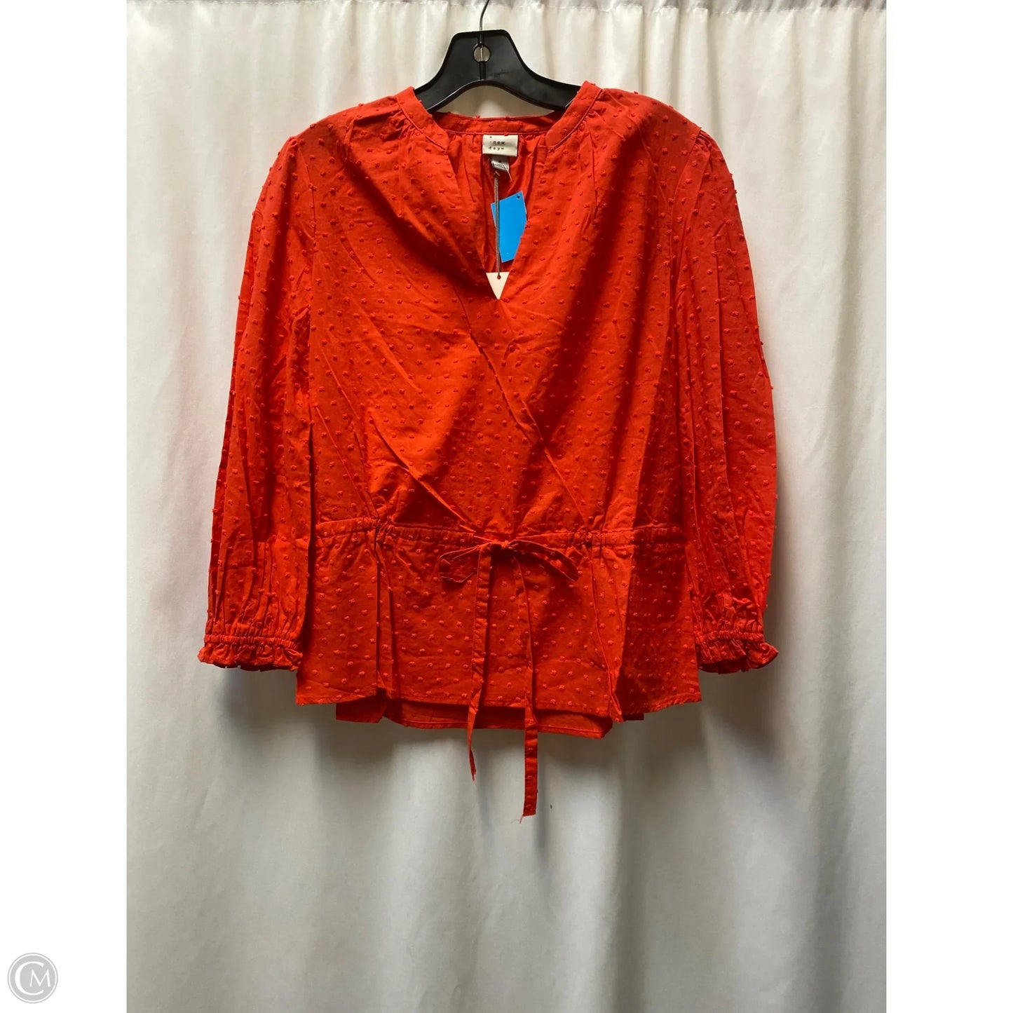 Top Long Sleeve By A New Day In Red, Size: M
