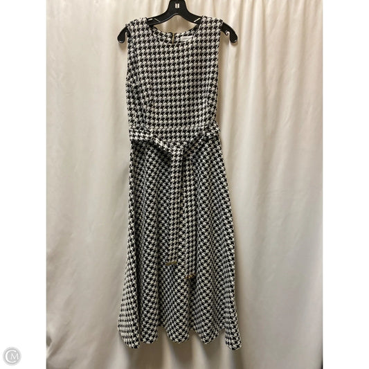 Dress Casual Maxi By Calvin Klein In Black & White, Size: S