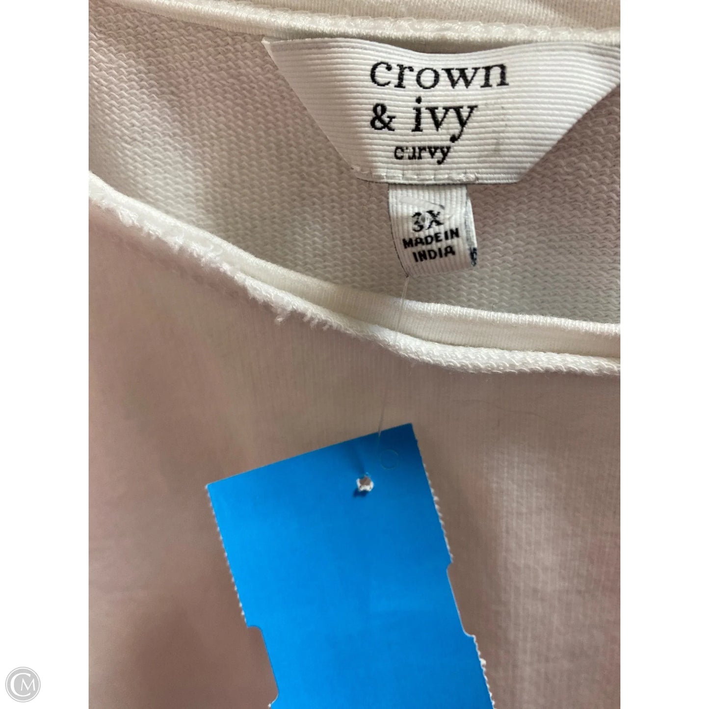 Top Long Sleeve By Crown And Ivy In White, Size: 3x