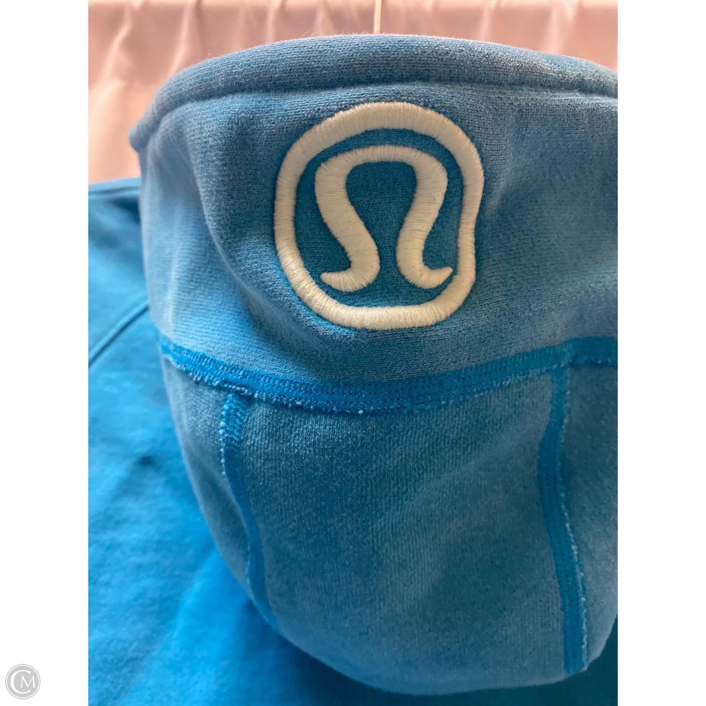 Athletic Sweatshirt Hoodie By Lululemon In Blue, Size: 6