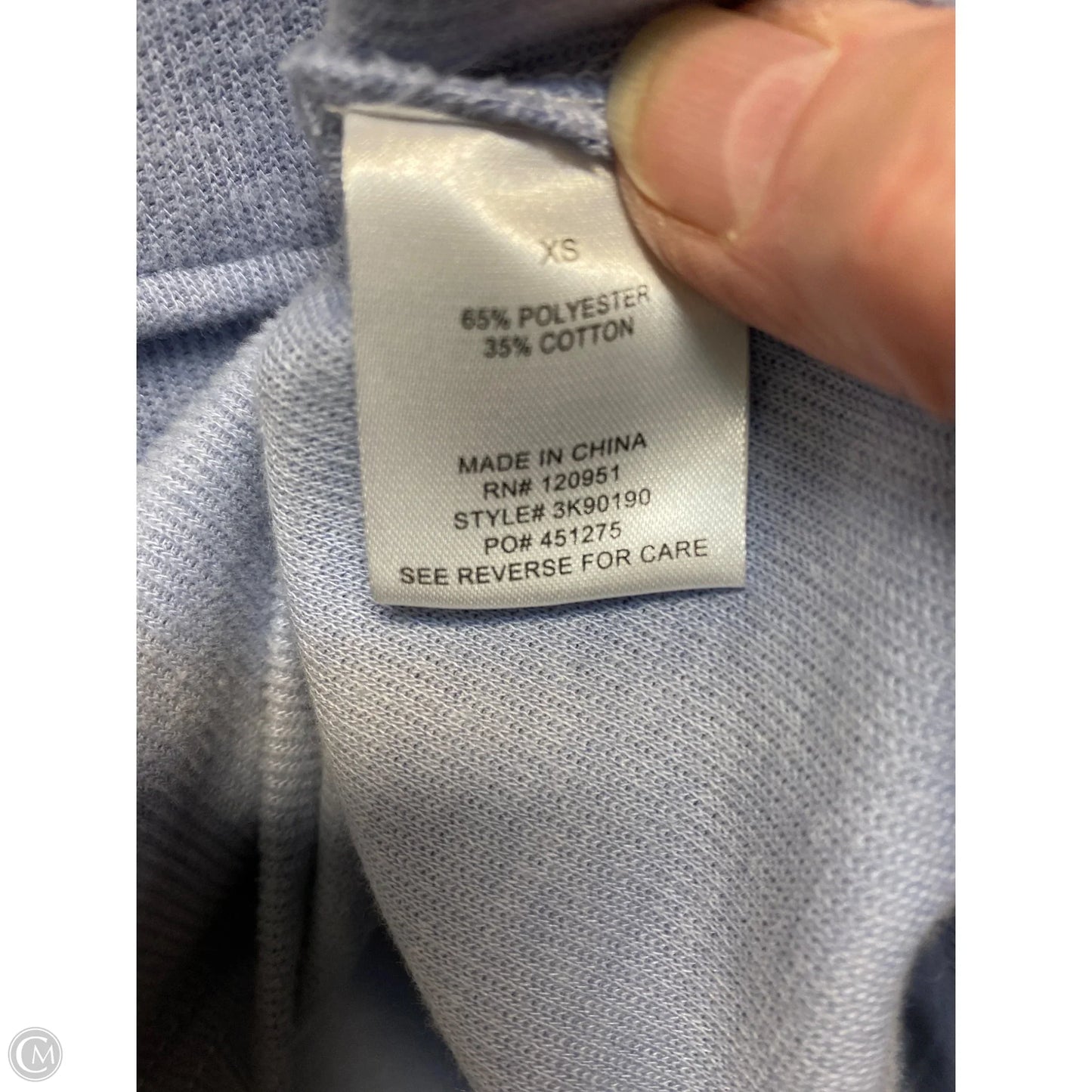 Top Long Sleeve By Hippie Rose In Blue, Size: Xs