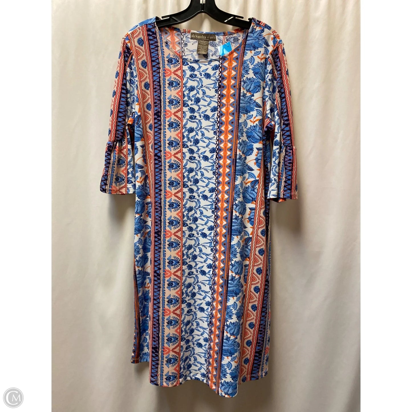 Dress Casual Midi By Clothes Mentor In Blue, Size: L