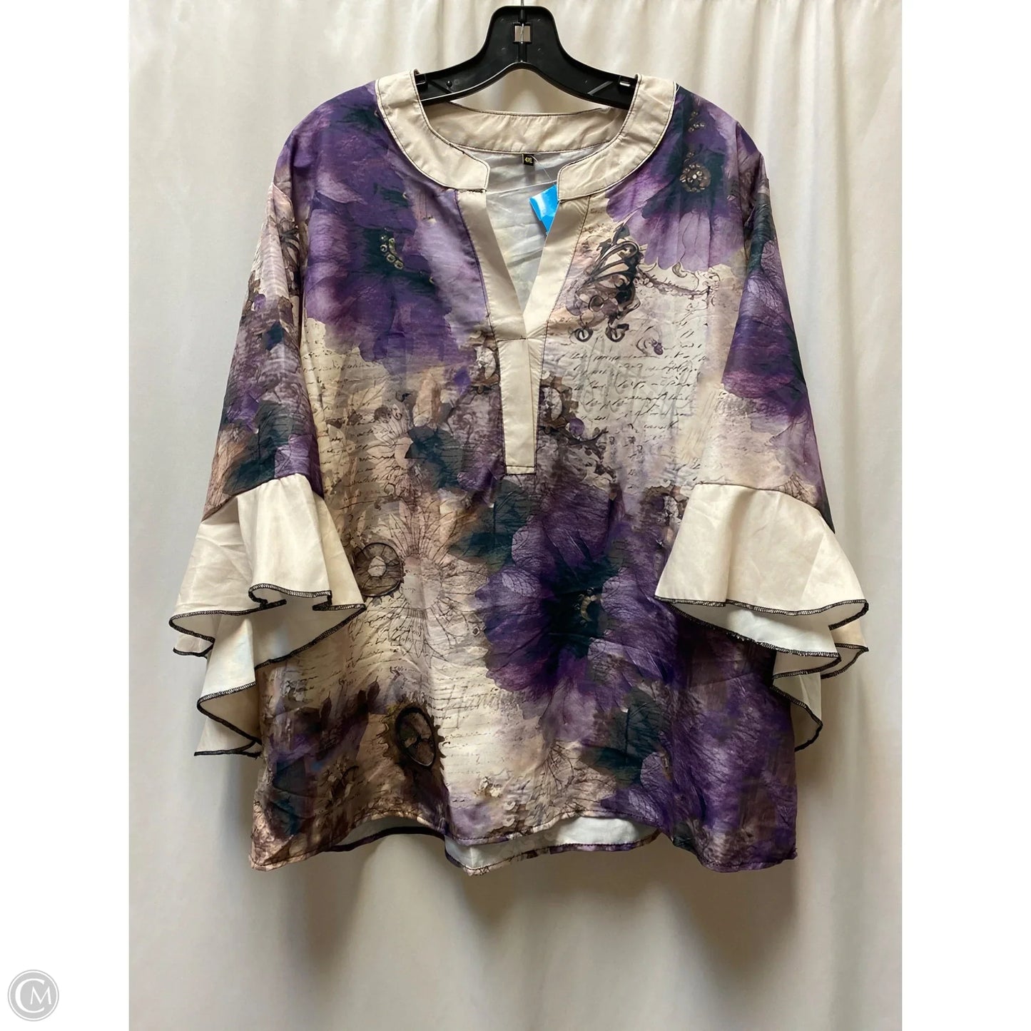 Top Short Sleeve By Clothes Mentor In Purple, Size: 4x