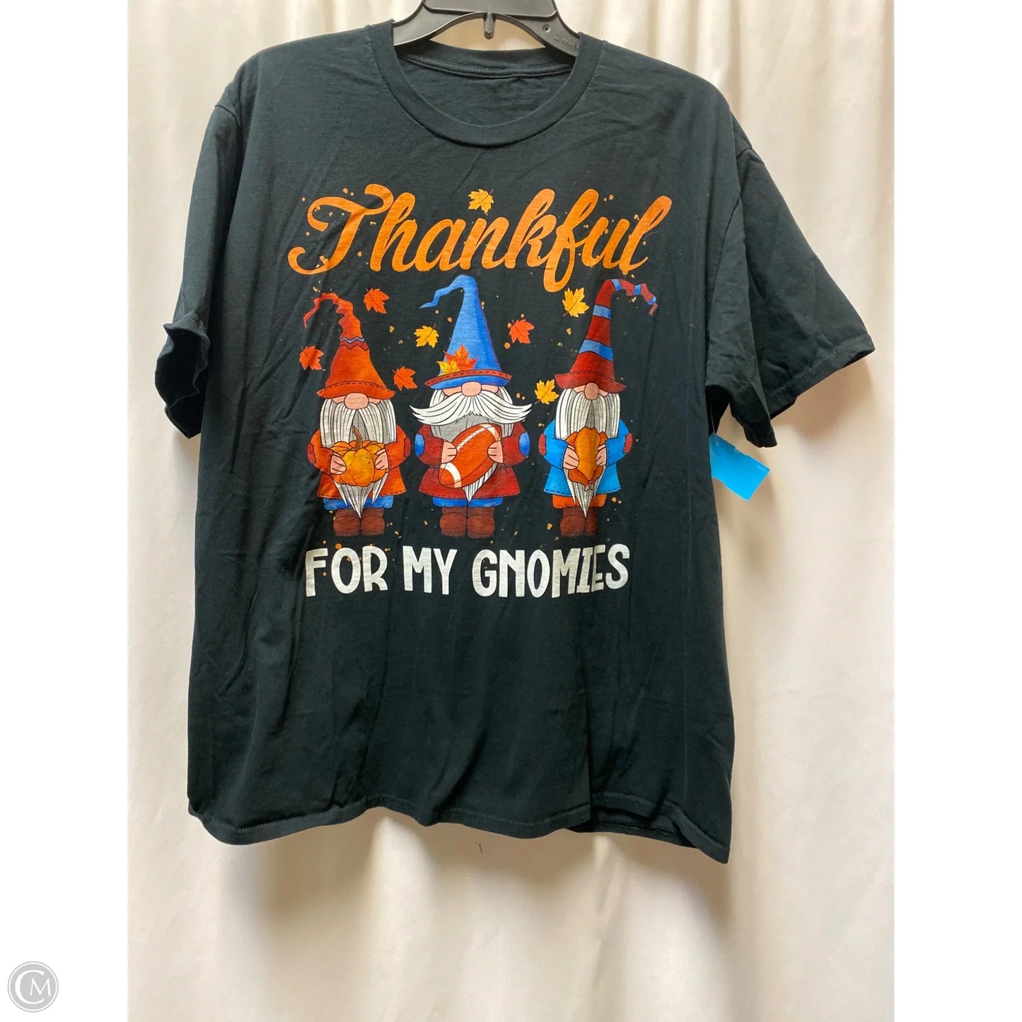 Top Short Sleeve By Clothes Mentor In Black, Size: L