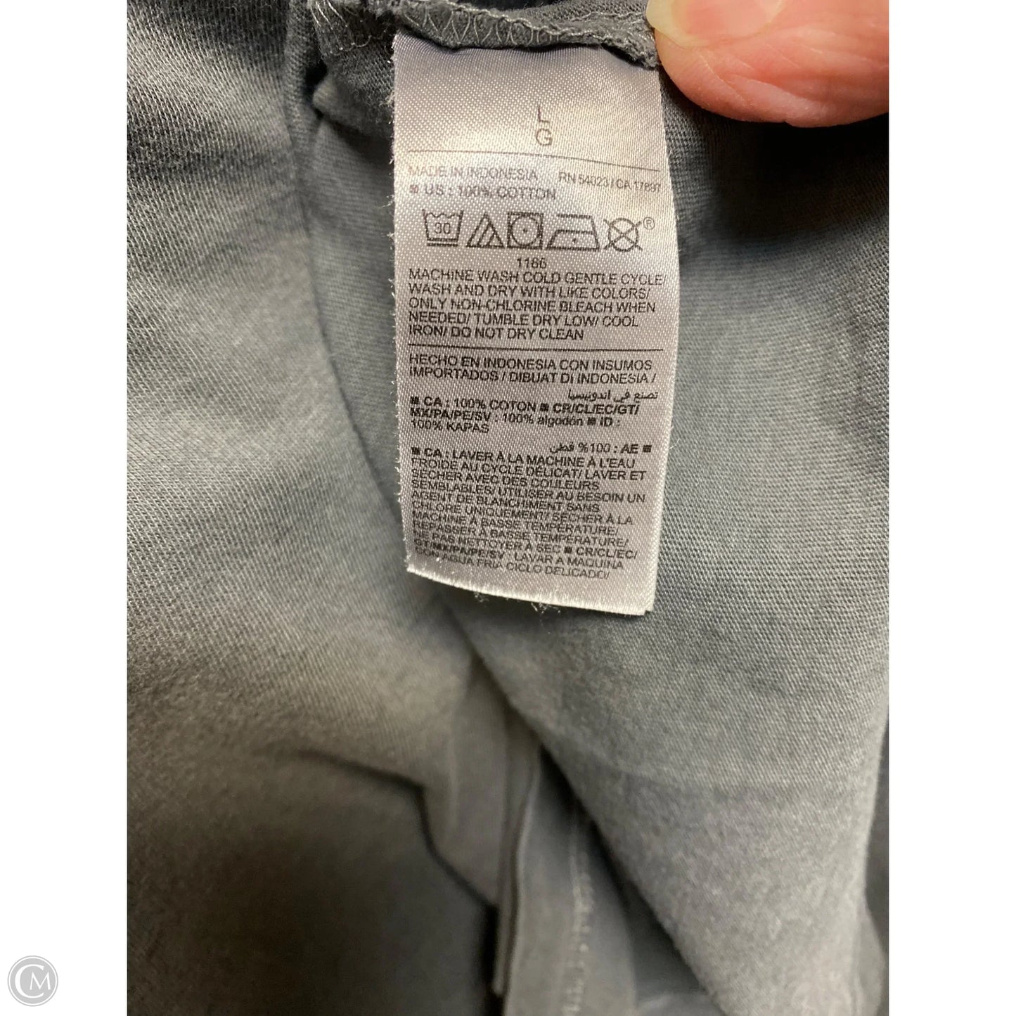 Top Long Sleeve By Old Navy In Grey, Size: L