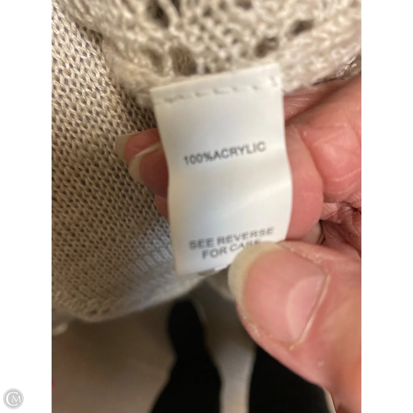 Cardigan By Clothes Mentor In White, Size: 2x