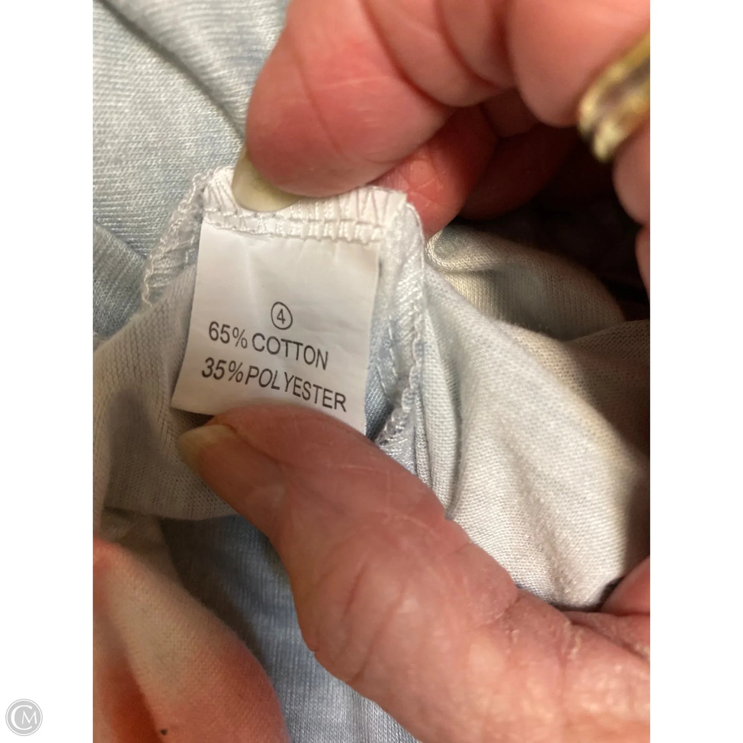 Top Long Sleeve By Clothes Mentor In Blue, Size: 2x