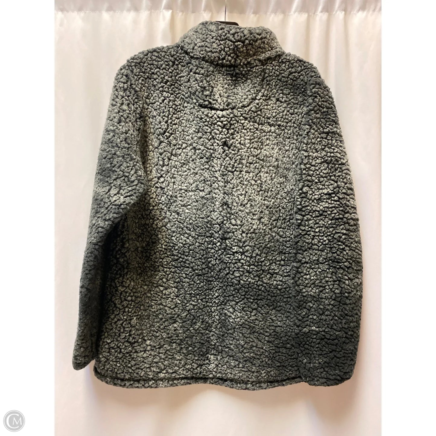 Jacket Faux Fur & Sherpa By Simply Southern In Grey, Size: M