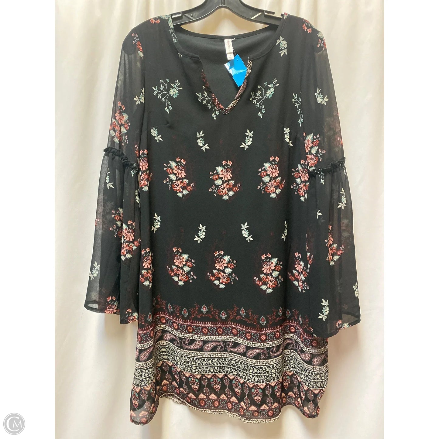 Dress Casual Midi By Xhilaration In Black, Size: S