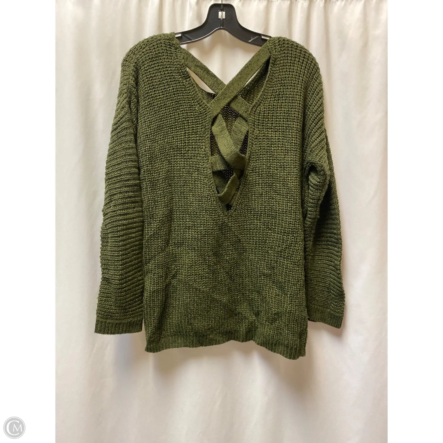 Sweater By Forever 21 In Green, Size: L