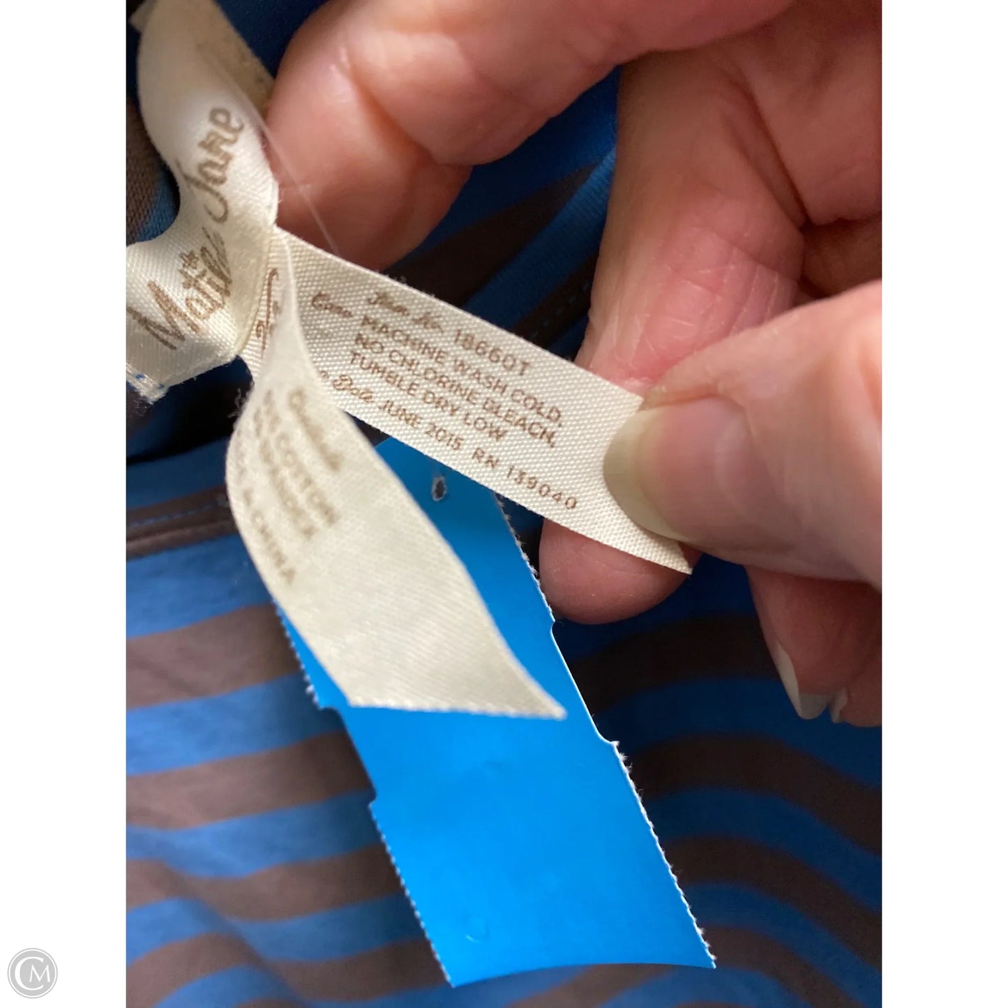 Top 3/4 Sleeve By Matilda Jane In Blue, Size: M