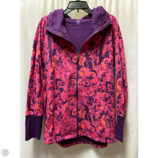 Athletic Jacket By Gaiam In Purple, Size: Xl