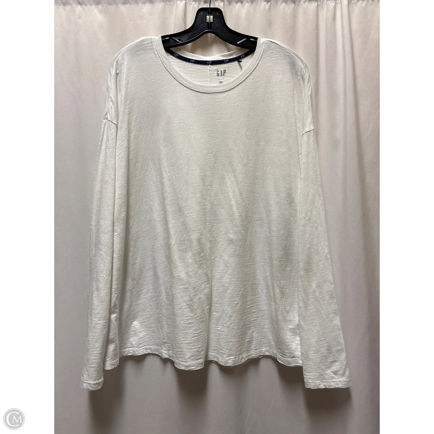 Top Long Sleeve By Gap In White, Size: Xxl