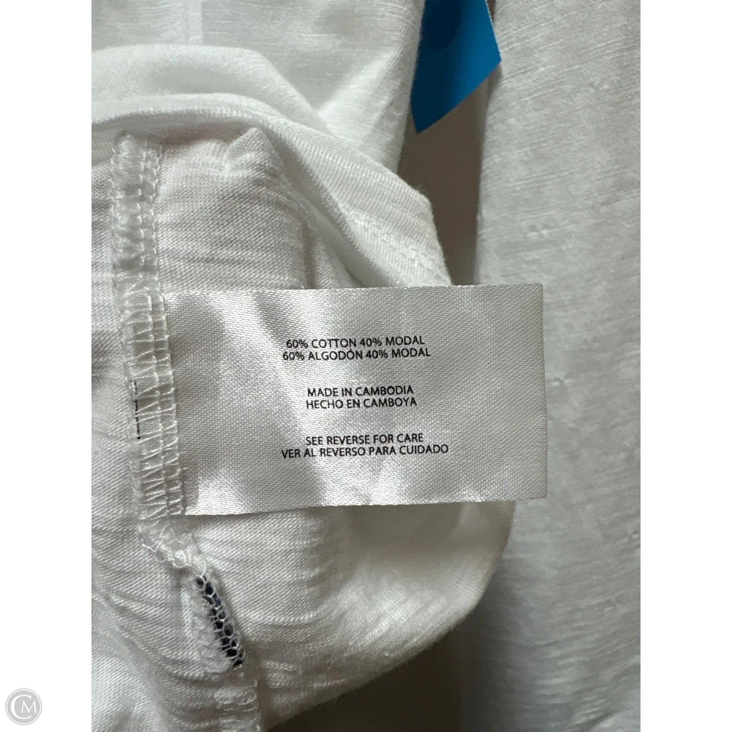 Top Long Sleeve By Gap In White, Size: Xxl