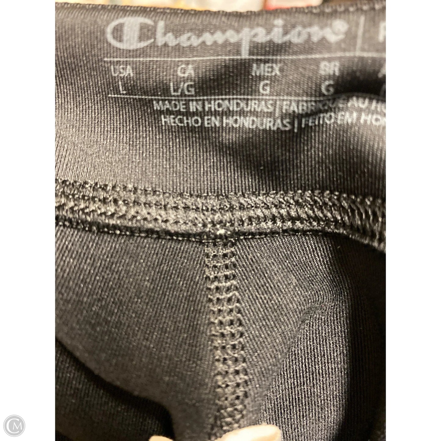 Athletic Leggings By Champion In Black, Size: L